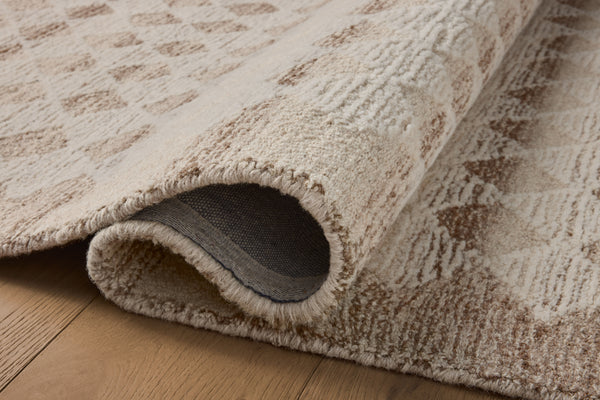 Magnolia Home by Joanna Gaines x Loloi Rae Rug - Natural / Ivory-Blue Hand Home