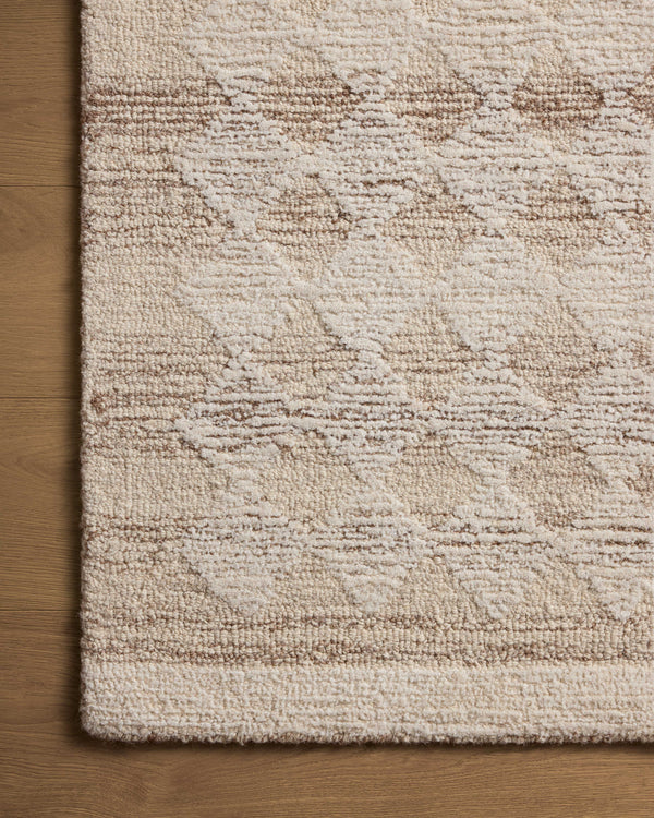 Magnolia Home by Joanna Gaines x Loloi Rae Rug - Natural / Ivory-Blue Hand Home