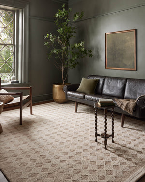 Magnolia Home by Joanna Gaines x Loloi Rae Rug - Natural / Ivory-Blue Hand Home