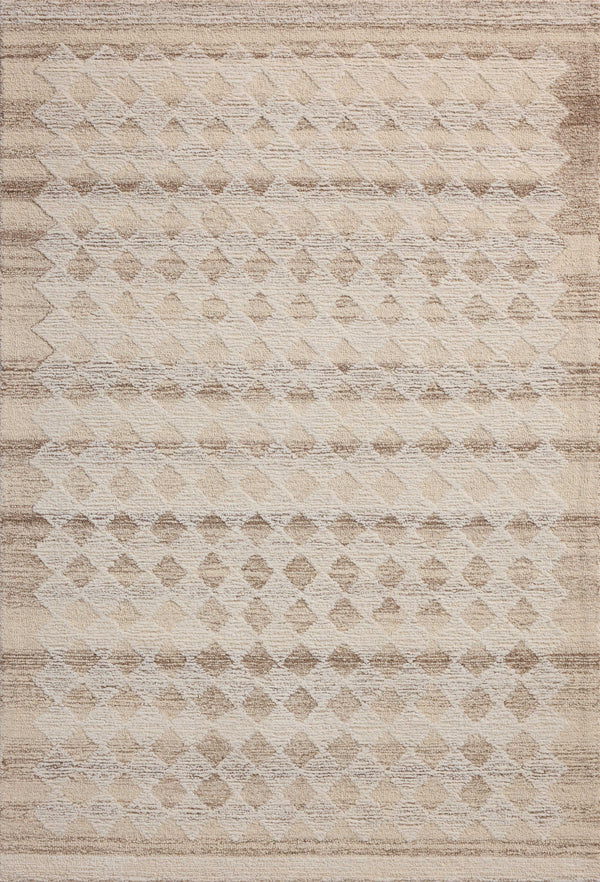 Magnolia Home by Joanna Gaines x Loloi Rae Rug - Natural / Ivory-Blue Hand Home