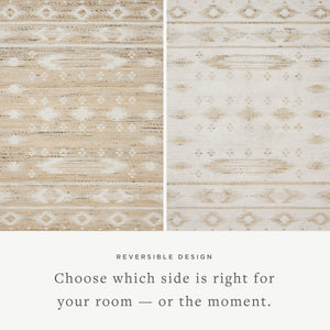 Angela Rose x Loloi Rivers Rugs - Natural / Ivory-Blue Hand Home