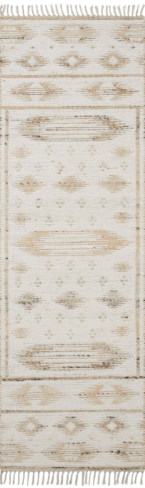 Angela Rose x Loloi Rivers Rugs - Natural / Ivory-Blue Hand Home