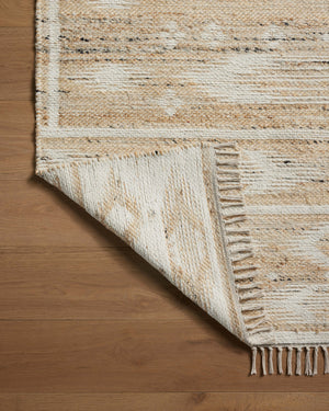 Angela Rose x Loloi Rivers Rugs - Natural / Ivory-Blue Hand Home