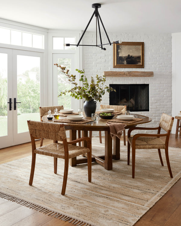 Angela Rose x Loloi Rivers Rugs - Natural / Ivory-Blue Hand Home