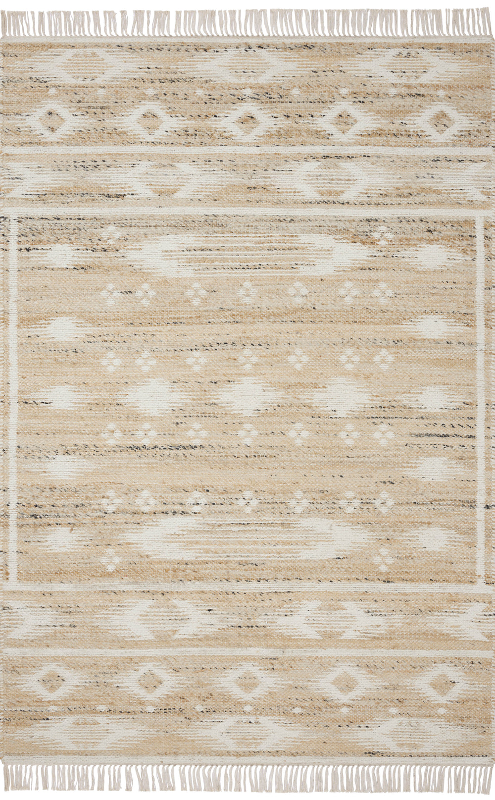 Angela Rose x Loloi Rivers Rugs - Natural / Ivory-Blue Hand Home