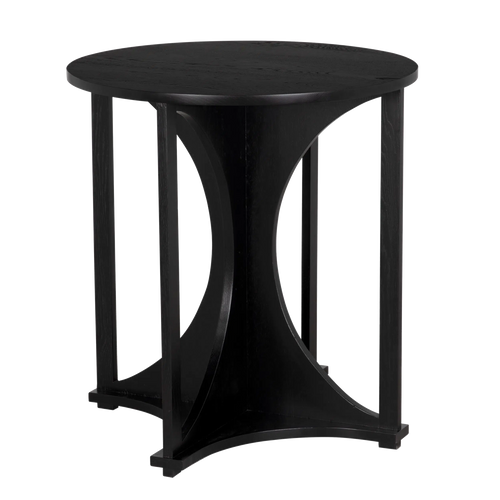 Tracy Side Table, RO, Black - 26x26x28-Blue Hand Home
