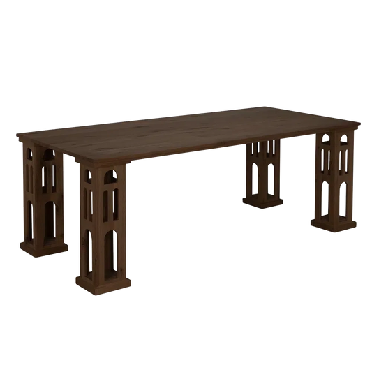 Dolly Dining Table, RO, Whiskey - 84x40x30-Blue Hand Home
