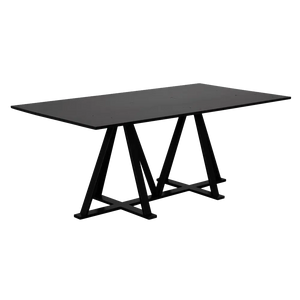 Ricky Dining Table, RO, Black - 76x40x30-Blue Hand Home