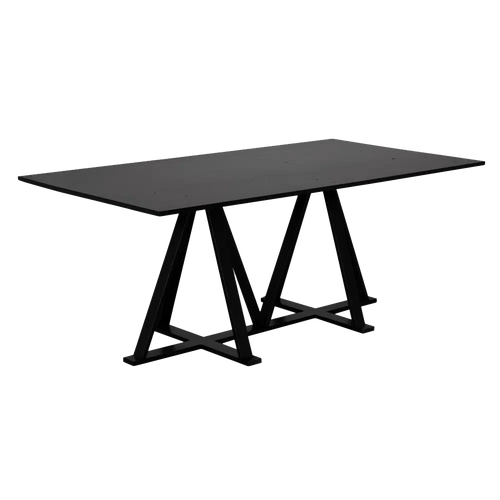 Ricky Dining Table, RO, Black - 76x40x30-Blue Hand Home