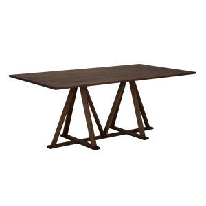 Ricky Dining Table, RO, Whiskey - 76x40x30-Blue Hand Home
