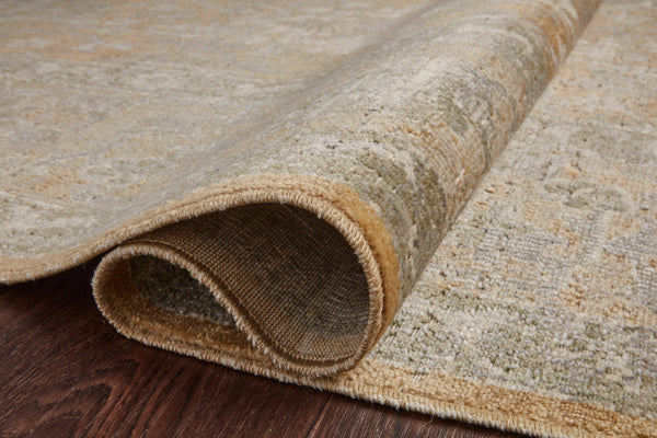 Chris Loves Julia x Loloi Rosemarie Rugs - Gold / Sand-Blue Hand Home