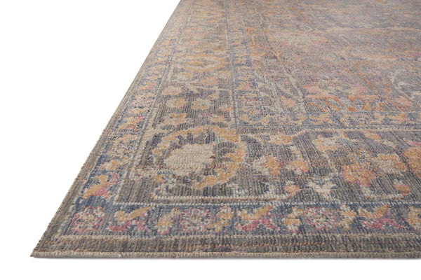 Chris Loves Julia x Loloi Rosemarie Rugs - Stone / Multi-Blue Hand Home