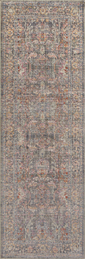 Chris Loves Julia x Loloi Rosemarie Rugs - Stone / Multi-Blue Hand Home