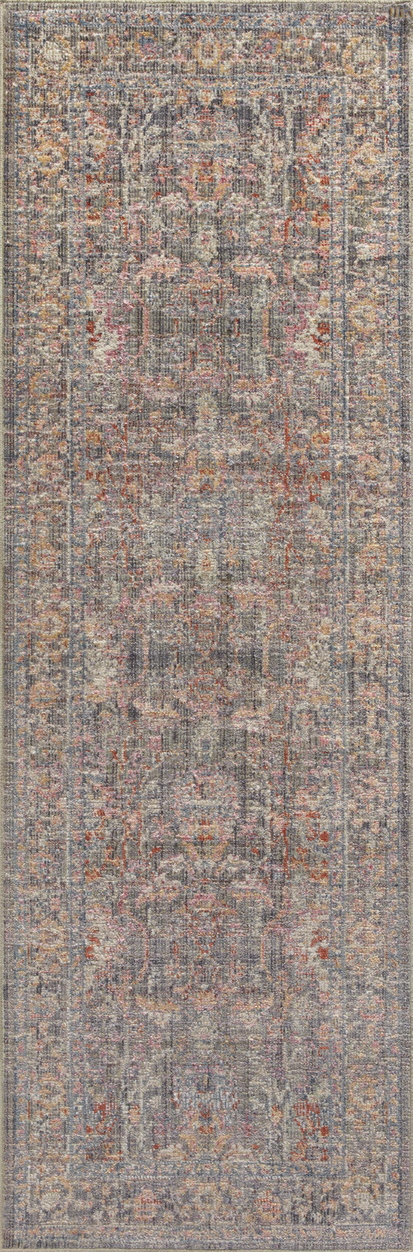 Chris Loves Julia x Loloi Rosemarie Rugs - Stone / Multi-Blue Hand Home
