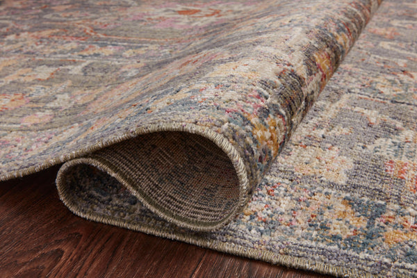 Chris Loves Julia x Loloi Rosemarie Rugs - Stone / Multi-Blue Hand Home