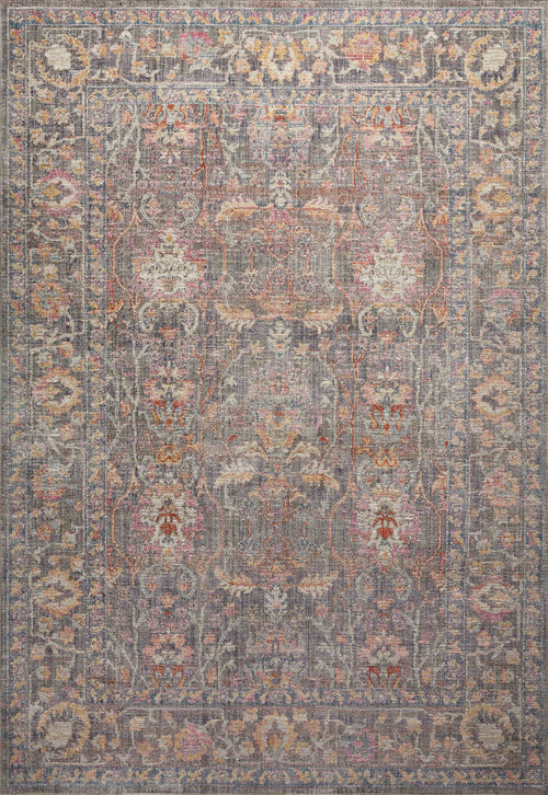Chris Loves Julia x Loloi Rosemarie Rugs - Stone / Multi-Blue Hand Home