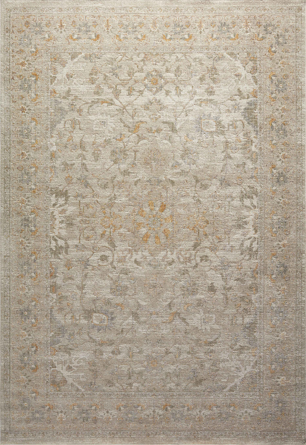 Chris Loves Julia x Loloi Rosemarie Rugs - Ivory / Natural-Blue Hand Home