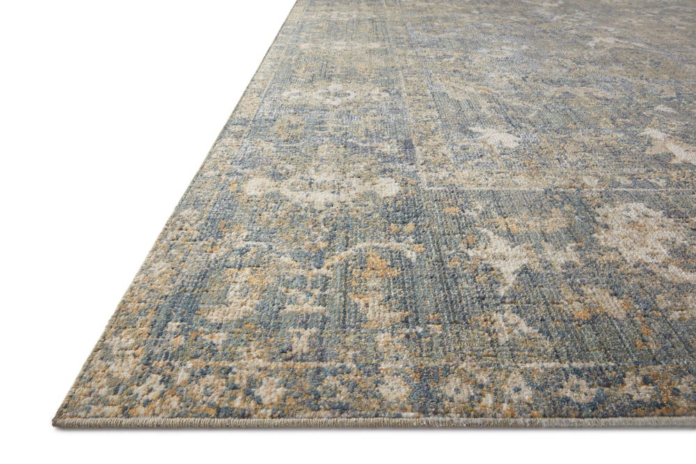 Chris Loves Julia x Loloi Rosemarie Rugs - Sand / Lagoon-Blue Hand Home