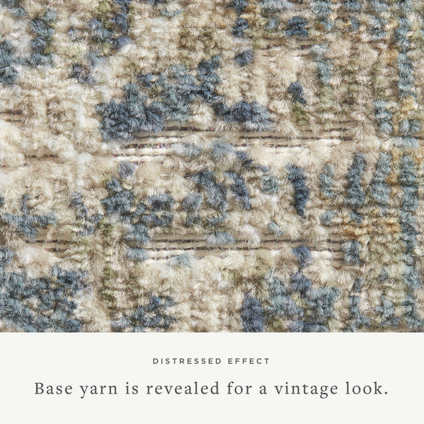 Chris Loves Julia x Loloi Rosemarie Rugs - Sand / Lagoon-Blue Hand Home