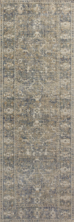 Chris Loves Julia x Loloi Rosemarie Rugs - Sand / Lagoon-Blue Hand Home