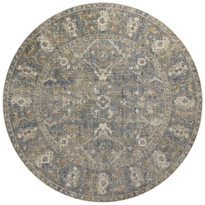 Chris Loves Julia x Loloi Rosemarie Rugs - Sand / Lagoon-Blue Hand Home