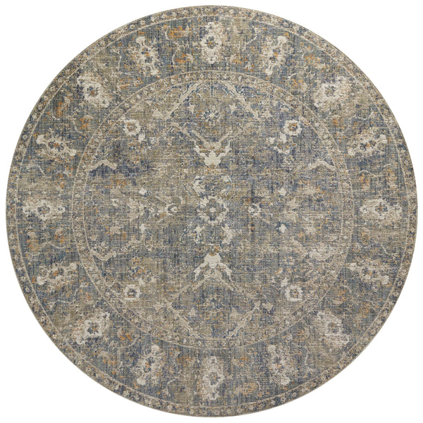 Chris Loves Julia x Loloi Rosemarie Rugs - Sand / Lagoon-Blue Hand Home