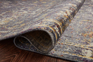 Chris Loves Julia x Loloi Rosemarie Rugs - Graphite / Multi-Blue Hand Home