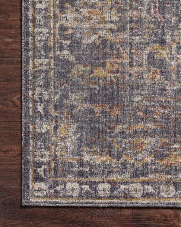 Chris Loves Julia x Loloi Rosemarie Rugs - Graphite / Multi-Blue Hand Home