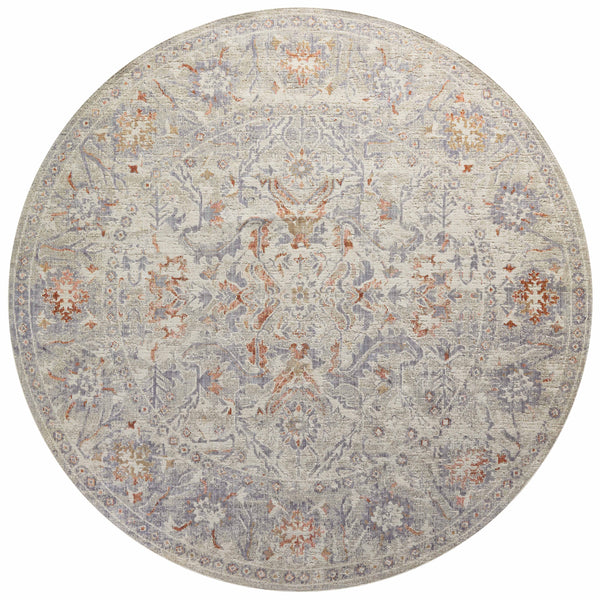 Chris Loves Julia x Loloi Rosemarie Rugs - Oatmeal / Lavender-Blue Hand Home