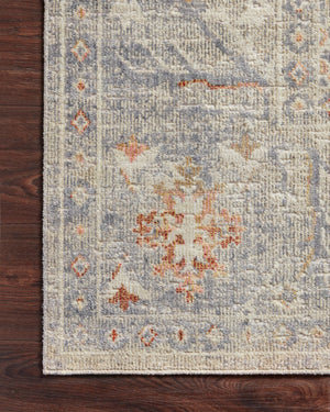 Chris Loves Julia x Loloi Rosemarie Rugs - Oatmeal / Lavender-Blue Hand Home