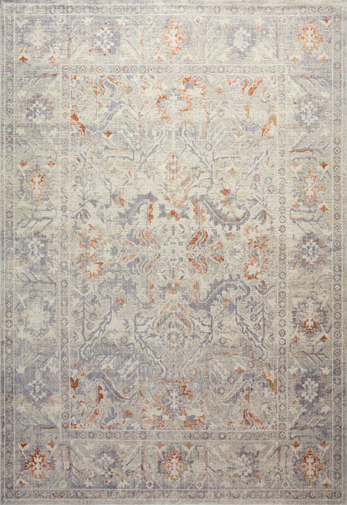 Chris Loves Julia x Loloi Rosemarie Rugs - Oatmeal / Lavender-Blue Hand Home