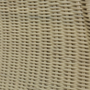 Bramble Rabana Rattan Loveseat in Natural Rattan w/ Whisper Word Fabric Cushion-Bramble-Blue Hand Home