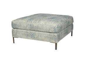 Cisco Home Radley Ottoman-Blue Hand Home