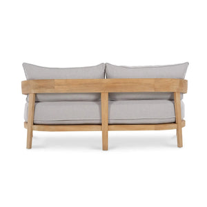 Bramble Raleigh 2 Seater W/ Seat & Back Cushions - Outdoor Teak-Bramble-Blue Hand Home