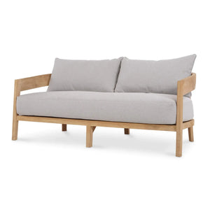 Bramble Raleigh 2 Seater W/ Seat & Back Cushions - Outdoor Teak-Bramble-Blue Hand Home