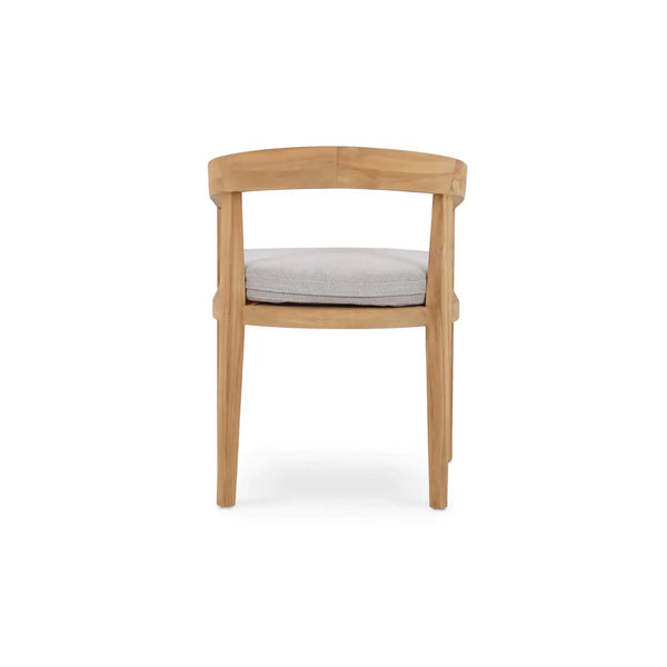 Bramble Raleigh Dining Chair W/ Seat Cushion - Outdoor Teak-Bramble-Blue Hand Home