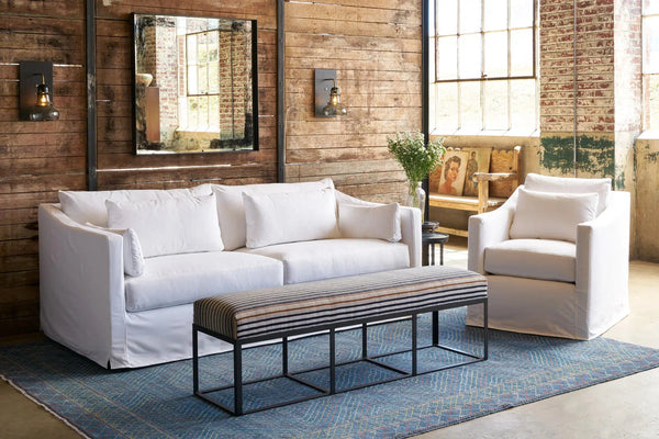 Cisco Brothers Rebecca Deluxe Sofa-Blue Hand Home