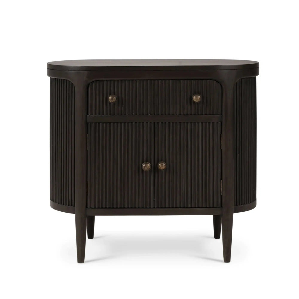 Regent Bedside Table w/ Doors-Blue Hand Home