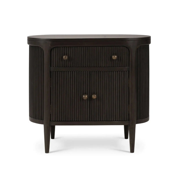 Regent Bedside Table w/ Doors-Blue Hand Home