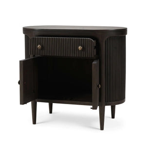Regent Bedside Table w/ Doors-Blue Hand Home
