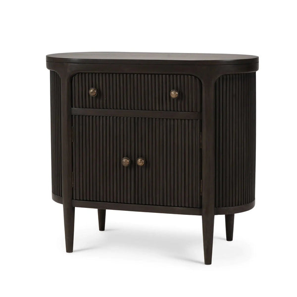 Regent Bedside Table w/ Doors-Blue Hand Home