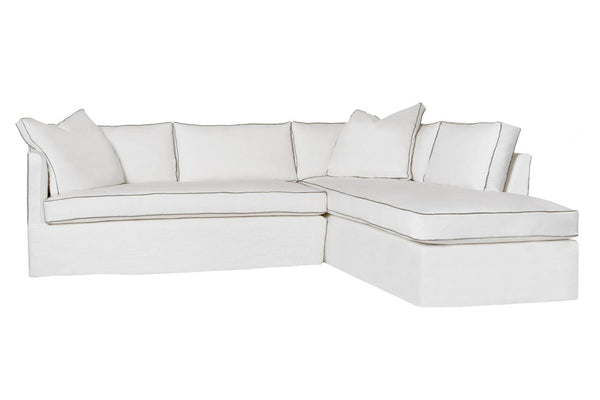 Cisco Home Renata 2pc Sectional-Blue Hand Home