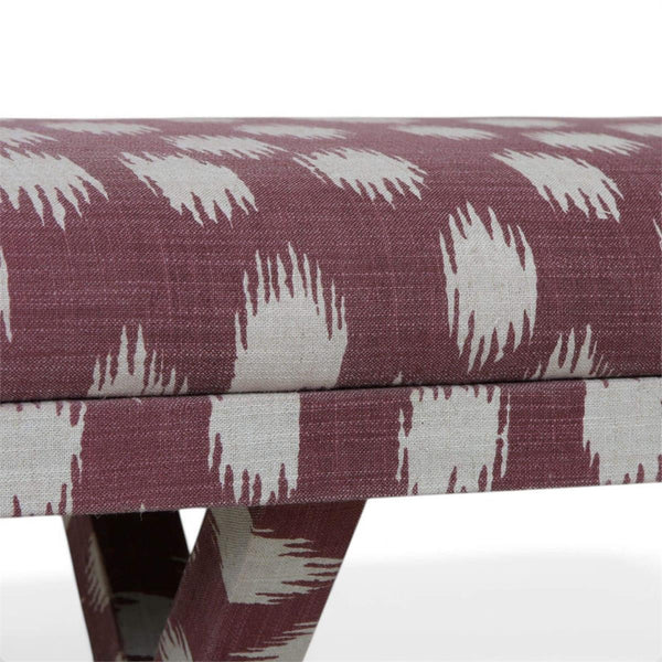 Renoir Upholstered Bench-Blue Hand Home