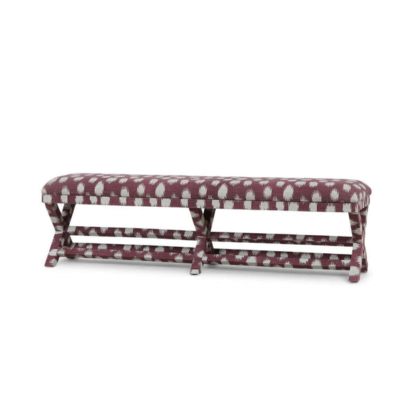 Renoir Upholstered Bench-Blue Hand Home