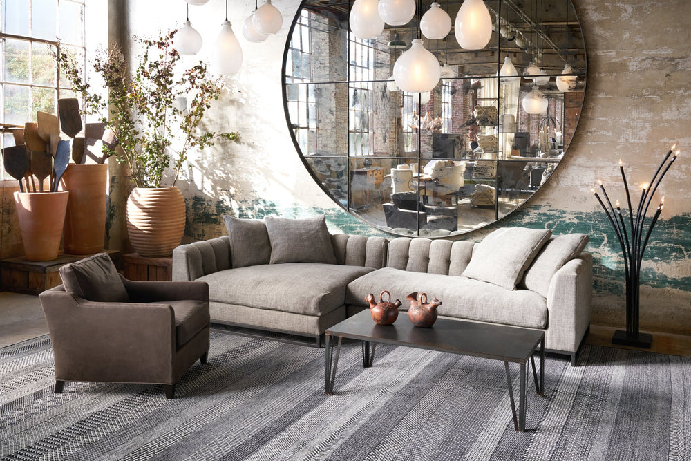 Cisco Brothers Richard 2pc Sectional-Blue Hand Home