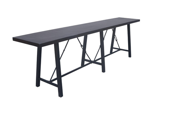 Cam 126" Rect Narrow Counter Table-Blue Hand Home