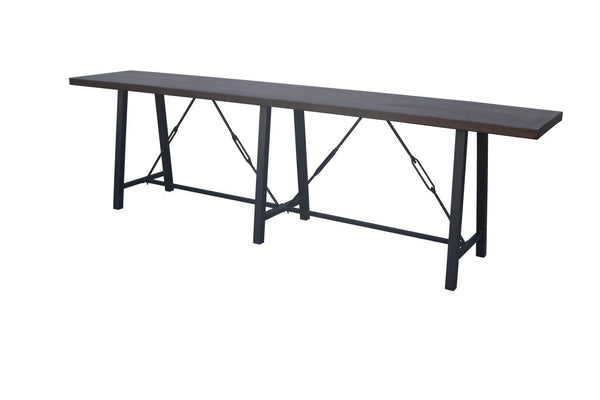 Cam 126" Rect Narrow Counter Table-Blue Hand Home