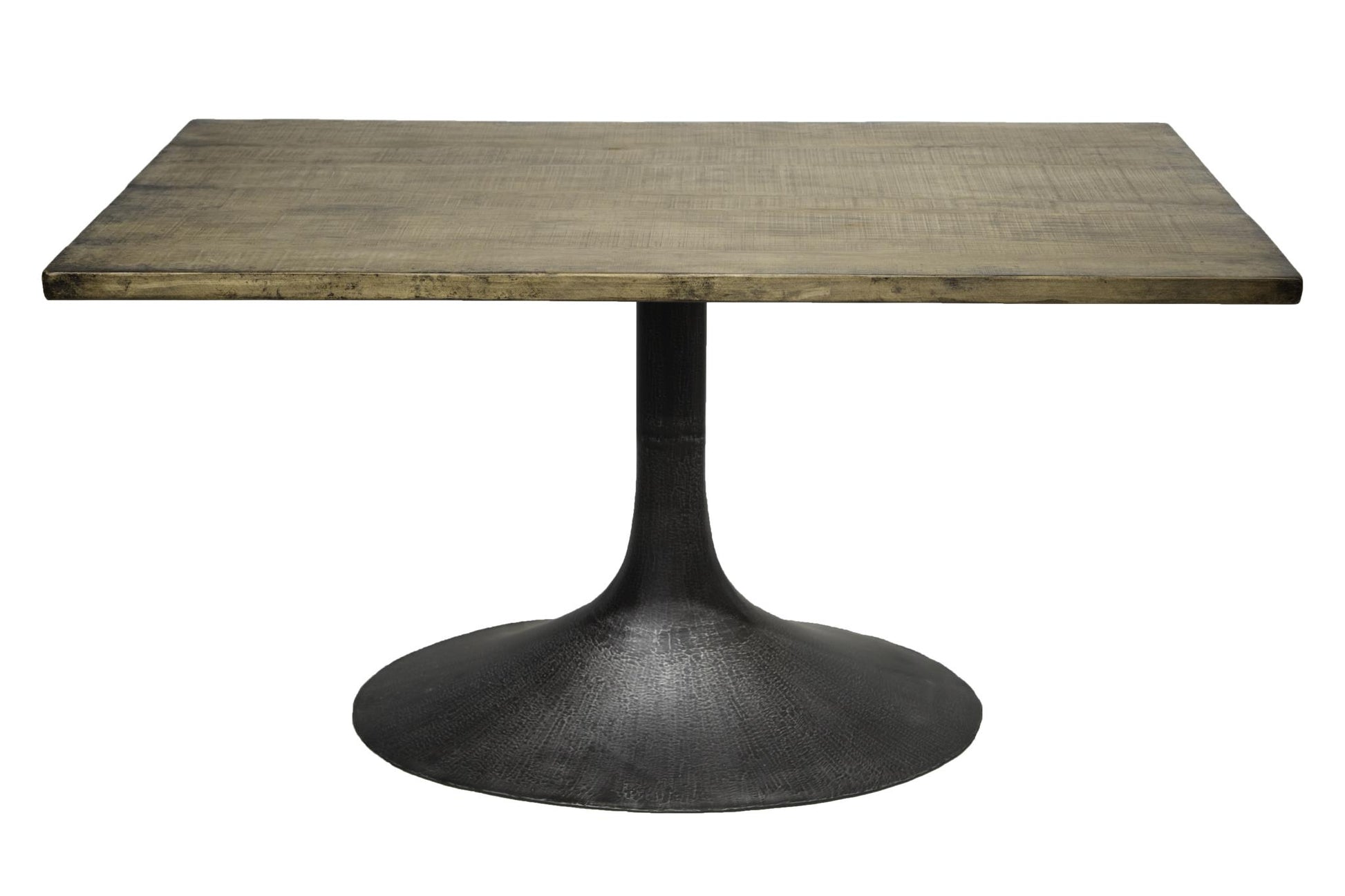 Megan 56" Dining Table - Reclaimed Pine/Iron Base-Blue Hand Home