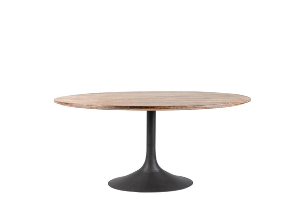 Ida 78" Oval Dining Table with Megan Base-Blue Hand Home