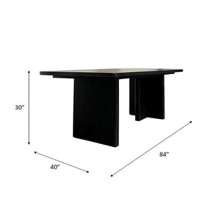 Reed 84" Rect Dining Table-Blue Hand Home